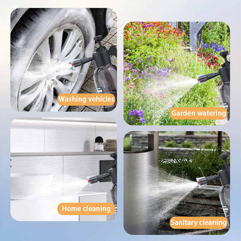 pneumatic garden sprayer Car Wash Foam Sprayer Full Function Pressure Atomizer & Pump Sprayer White