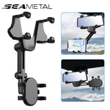 720 ° Rotatable and Retractable Phone Mount for Car Rearview Mirror Phone Holder