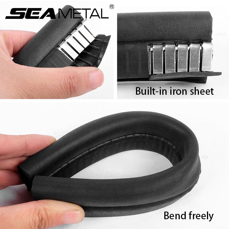 Universal Soundproof Automotive Rubber Sealing Strips with Side PVC Bulb for Car Door