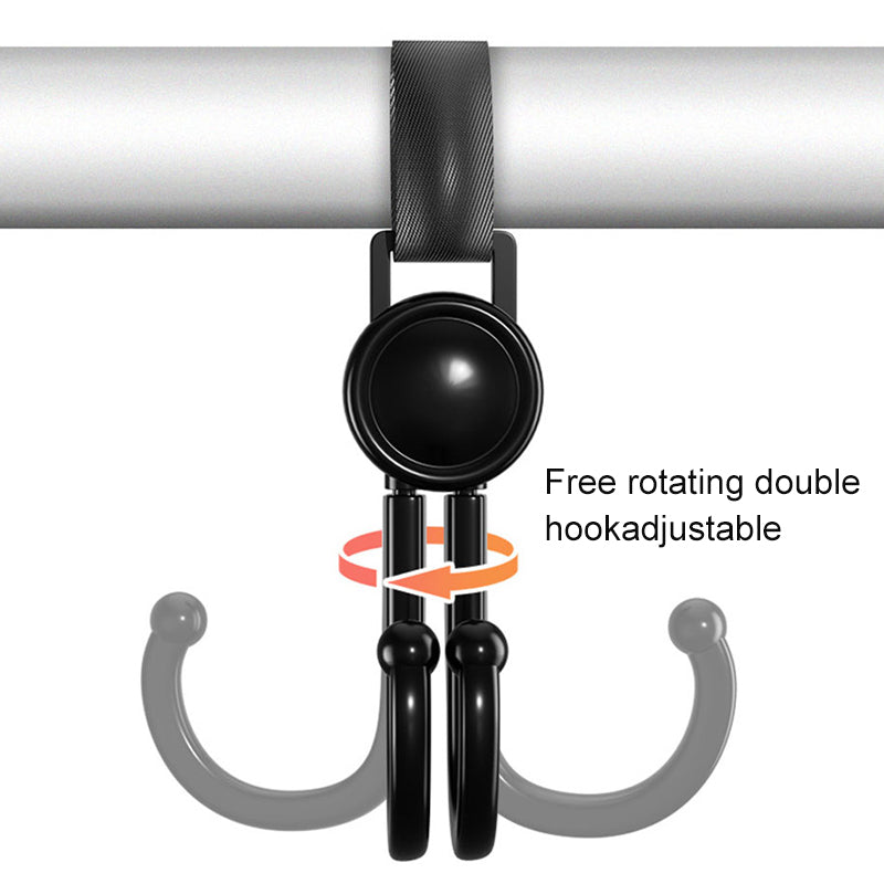 Car Seat Back Hook Headrest Hanger Baby Stroller Double Hook Organizer
