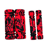 SEAMETAL 4pcs Soft EVA Motorcycle Handlebar Grips Non Slip Motorbike Handle Grips Cover Set For Scooter Motorcycle Accessories