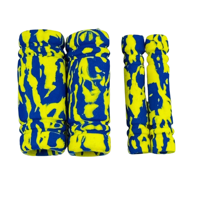 SEAMETAL 4pcs Soft EVA Motorcycle Handlebar Grips Non Slip Motorbike Handle Grips Cover Set For Scooter Motorcycle Accessories