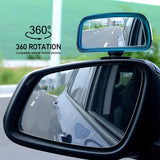 Car 360 Degree Adjustable Wide Angle HD Auto Rearview Safety Parking Mirrors