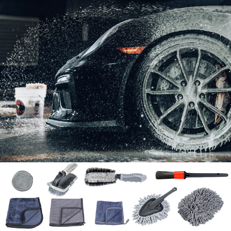 Car Washing Kit Microfiber Car Wash Sponge Brush Towel for Car Cleaning Wash Care
