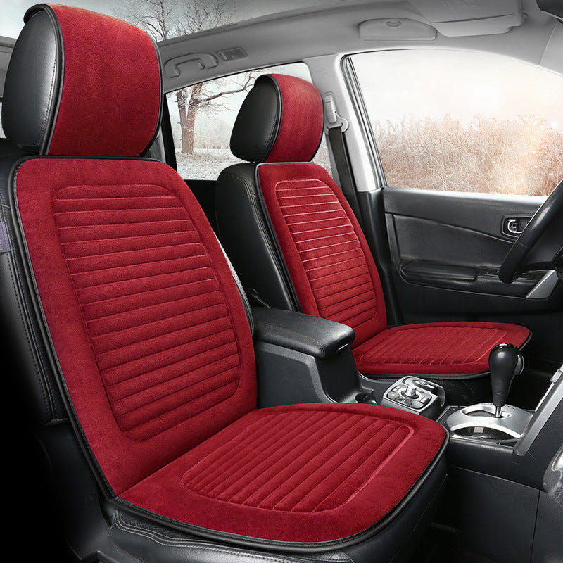 Winter Warm Car Seat Covers Short Plush Vehicle Seat Cushion