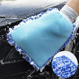 Car Wash Gloves Double Sided Coral Fleece Detail Car Wash Quick Dry Glove