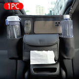 PU Leather Car Handbag Holder Auto Interior Organizer Seat Hanger Storage Bag