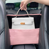 PU Leather Car Handbag Holder Auto Interior Organizer Seat Hanger Storage Bag
