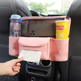 PU Leather Car Handbag Holder Auto Interior Organizer Seat Hanger Storage Bag