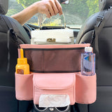 PU Leather Car Handbag Holder Auto Interior Organizer Seat Hanger Storage Bag