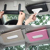 Luxury Car Tissue Box Sun Visor Hanging Bag Creative Tissue Box