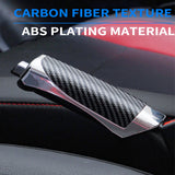 SEAMETAL Universal Car Hand Brake Cover Protection Carbon Fiber Auto Decorative Handbrake Covers Protector