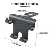SEAMETAL 3 in 1 Car Bag Hook With Phone Holder Car Purse Hanger Headrest Seat Hook for Clothes Hat Water Bottle Grocery Backpack