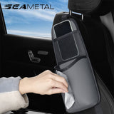 SEAMETAL Car Seat Side Storage Pocket Universal Hanging Seat Storage Pocket Organizer Net Pocket