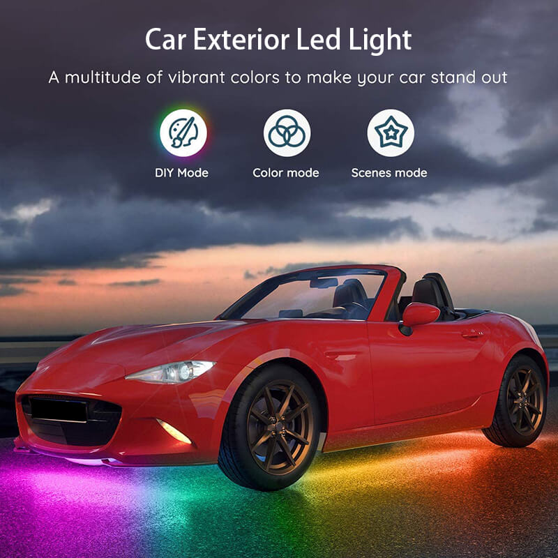 12V LED Car Chassis Flexible Strip Lights Auto RGB Underglow