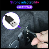 4Pcs LED Car Foot Lights Ambient Lamp 12V Auto Interior Decorative Atmosphere Light