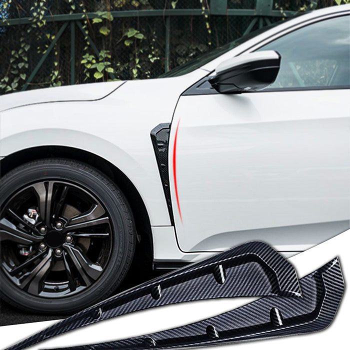 SEAMETAL ABS Black Fender Side Car Air Outlet Cover Fit for HONDA Civic 10th