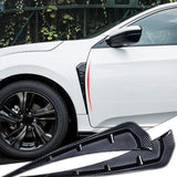 ABS Black Fender Side Car Air Outlet Cover Fit for HONDA Civic 10th