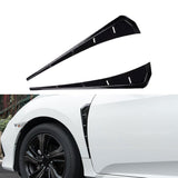 ABS Black Fender Side Car Air Outlet Cover Fit for HONDA Civic 10th