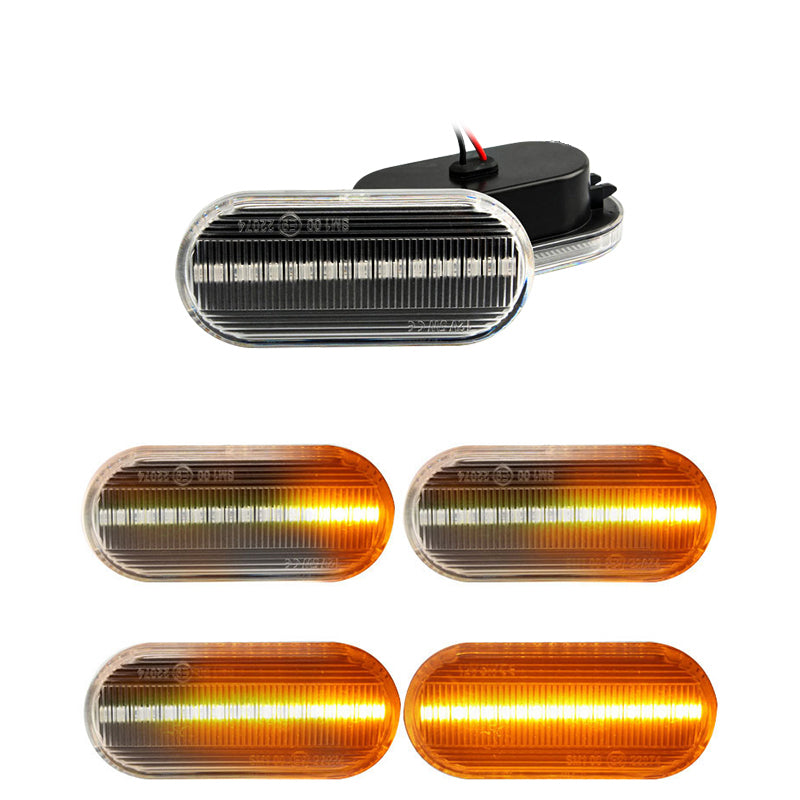 Dynamic Flowing LED Side Marker Turn Signal Light For VW SEAT SKODA FORD