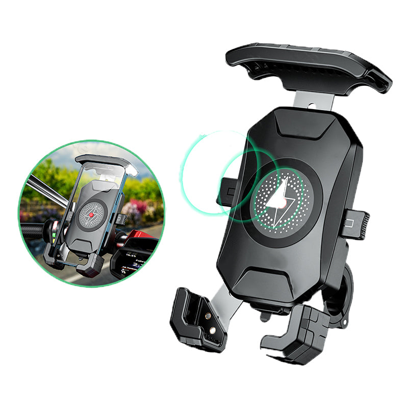 Motorcycle Mobile Phone Holder Stand Mount Wireless Chargers Cellphone Bracket