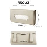 PU Leather Car Tissue Holder Universal Auto Sun Visor Napkin Holder