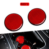 SEAMETAL Car Water Cup Pad Universal Carbon Fiber PVC Waterproof Non-Slip Mat