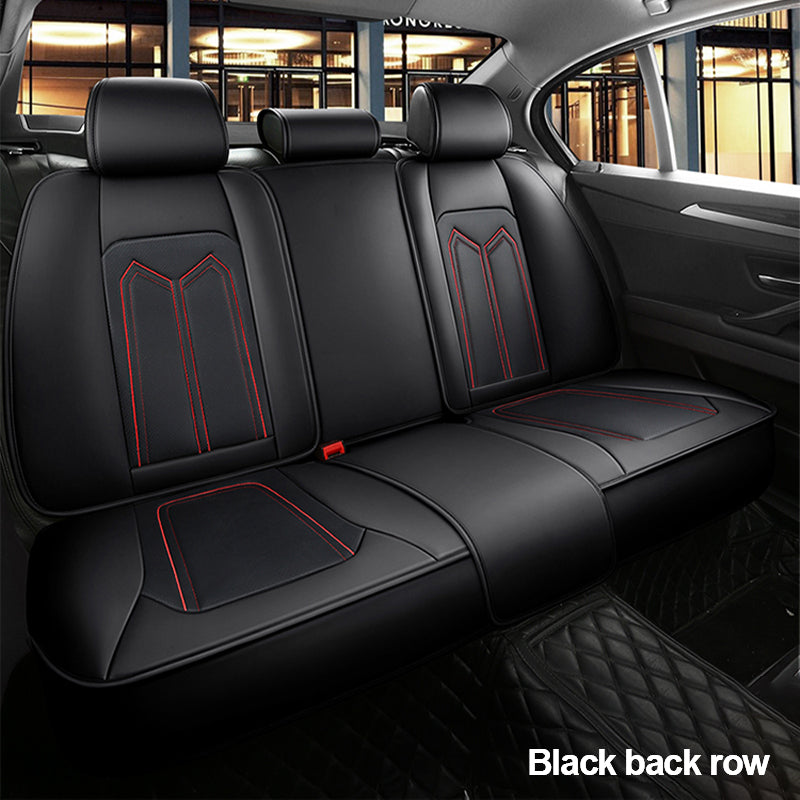 Nappa Leather Car Seat Covers Front Rear Luxury Seat Cushion Protector | SEAMETAL