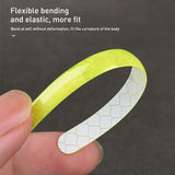 20pcs Wheel Hub Reflective Stickers Anti Scratch Auto Body Decorative Rim Tape Strips