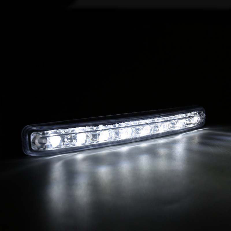 SEAMETAL 2pcs LED Car Daytime Running Light 12V DRL Waterproof Auto Headlight