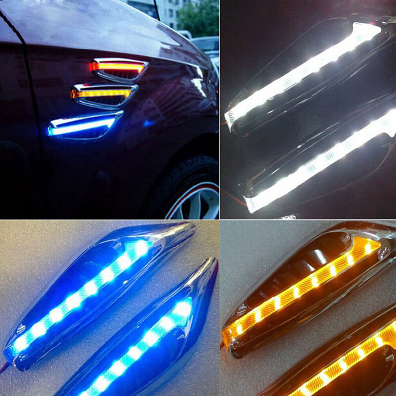 LED Car Turn Signal Lights Dynamic Side Marker Lamp Steering Light Fender Side Lamp
