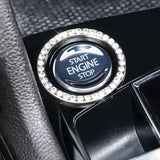 2022 Automobiles Start Switch Button Decorative Diamond Rhinestone Ring