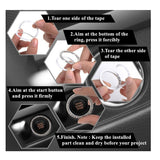 2022 Automobiles Start Switch Button Decorative Diamond Rhinestone Ring
