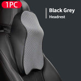 Headrest Car Neck Pillow Seat lumbar Pillow In Head Rest Memory Foam Fabric