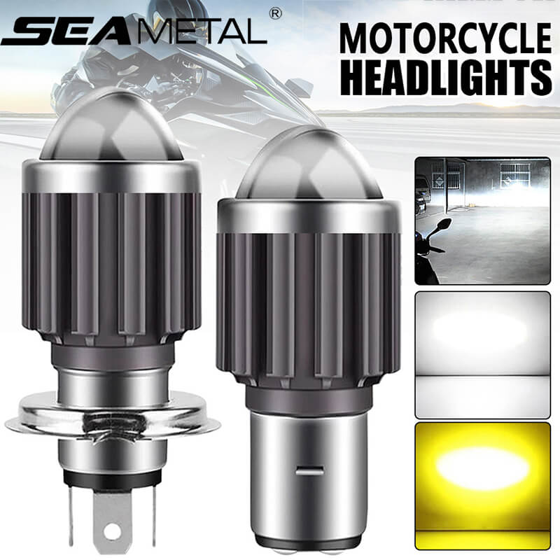 10000Lm H4 LED Moto H6 BA20D LED Motorcycle Headlight Bulbs Hi Low –  SEAMETAL