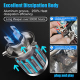 10000Lm H4 LED Moto H6 BA20D LED Motorcycle Headlight Bulbs Hi Low