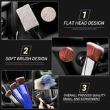 Double Ended Cleaning Brush for Car Air Vent Dust Removal