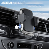 SEAMETAL 15W Car Phone Holder Wireless Charger Wireless Fast Charger Car Phone Mount