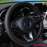 Anti Microfiber Leather Slip Car Steering Wheel Cover  37-39cm Steering Wheels
