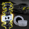 SEAMETAL Universal 2Pcs Car Buffers Shock Absorber Spring Bumper Protector