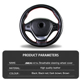 Auto Leather Car Steering Cover Skidproof Braid with Needle and Thread