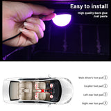 SEAMETAL LED Car Interior Ambient Decorative Light Colorful RGB Foot Light Universal Auto USB Atmosphere Light