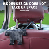 SEAMETAL 3 in 1 Car Bag Hook With Phone Holder Car Purse Hanger Headrest Seat Hook for Clothes Hat Water Bottle Grocery Backpack
