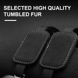 SEAMETAL Luxury Car Storage Hooks Headrest Hooks Pu Leather Car Seat Back Hanger Organizer