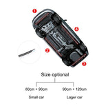 12V Car Underglow Neon Accent Strip Lights Kit APP Control RGB Waterproof Flowing Light