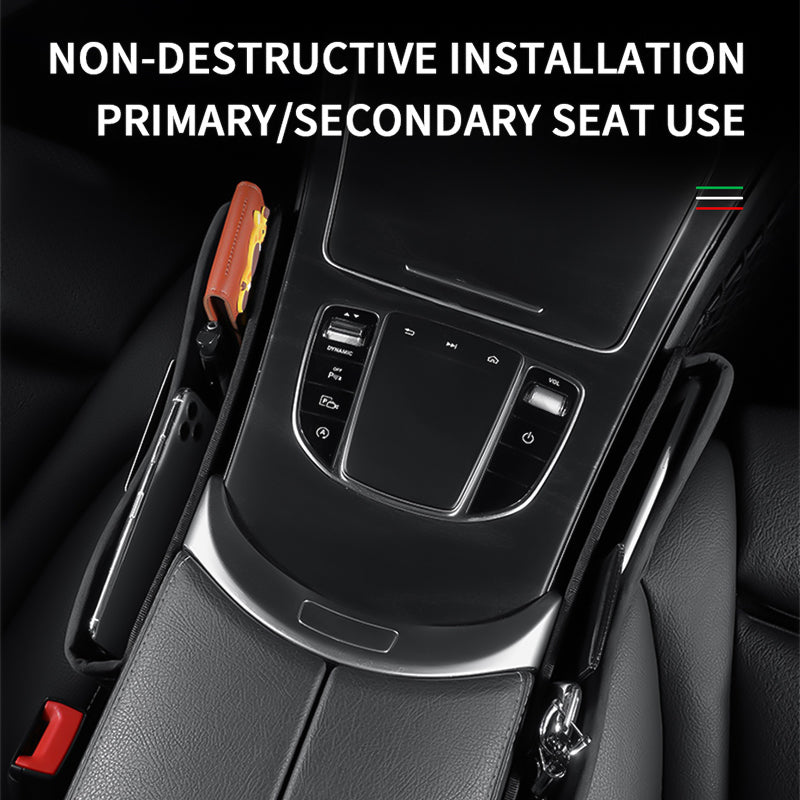 PU Leather Car Seat Gap Anti-fur Front Seat Filler Organizer Auto Parts
