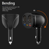 12V Car Cigarette Lighter Charger USB Socket Splitter Power Adapter