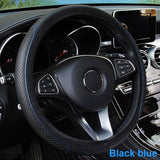 Anti Microfiber Leather Slip Car Steering Wheel Cover  37-39cm Steering Wheels