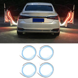 12V Car Door LED Strip Warning Lights Strobe Flashing Anti Rear End Collision Safety Lamps