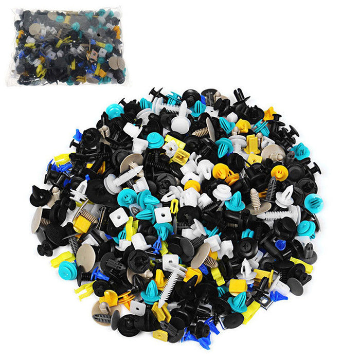 500Pcs Mixed Auto Car Fastener Clips Bumper 0